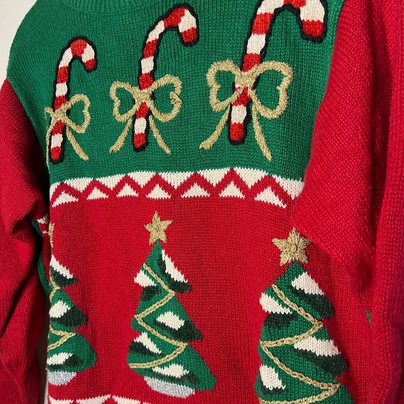 Vintage 1980s Knit Christmas Sweater - Picture 5 of 9